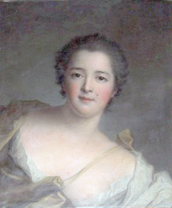 Diane-Adélaïde de Mailly-Nesle - en 1742 - par Jean Marc Nattier